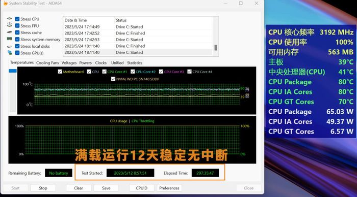 惠普战66纤小型机评测：12天满载烤机稳定运行，13代酷睿台式机CPU性能强