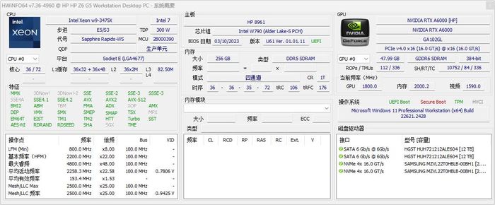 拥有三块A6000的性能猛兽 惠普Z6 G5工作站评测