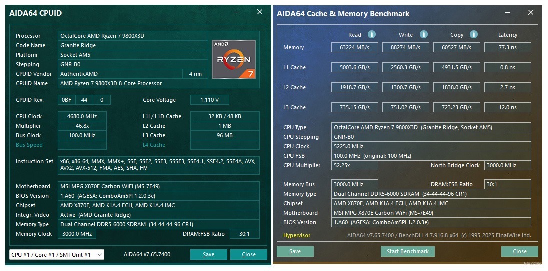 芝奇 Trident Z5 Neo RGB DDR5-6000 C34 64GB×2内存评测:容量、性能、颜值都不能少!